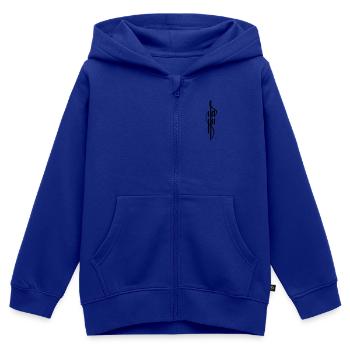 Ya Hu Calligraphy - Kinder Premium Organic Zip Hoodie - Royalblau - Vorne - AI Model Kid Male (0cm)