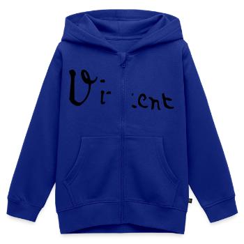 Vincent van Gogh Signatur Unterschrift #1 - Kinder Premium Organic Zip Hoodie - Royalblau - Vorne - AI Model Kid Male (0cm)
