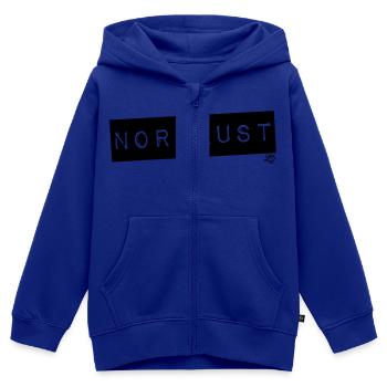 Nordlust – Die Lust am Norden! - Kinder Premium Organic Zip Hoodie - Royalblau - Vorne - AI Model Kid Male (0cm)