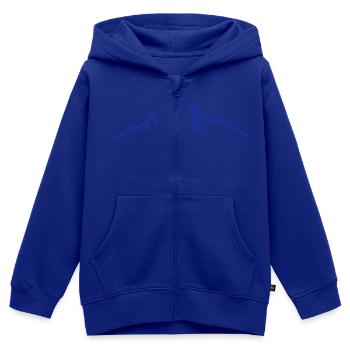 Berge, Berg - Kinder Premium Organic Zip Hoodie - Royalblau - Vorne - AI Model Kid Male (0cm)