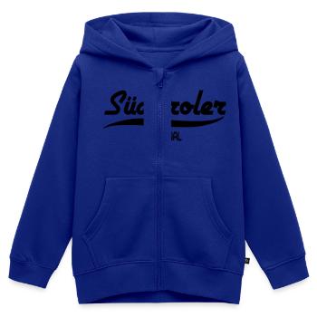 Südtirol - Kinder Premium Organic Zip Hoodie - Royalblau - Vorne - AI Model Kid Male (0cm)