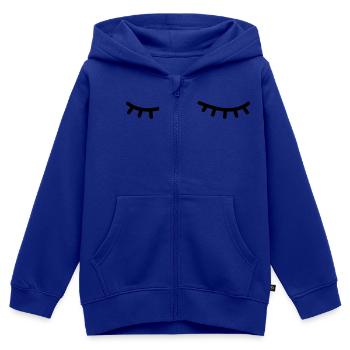 Geschlossene Augen - Kinder Premium Organic Zip Hoodie - Royalblau - Vorne - AI Model Kid Male (0cm)