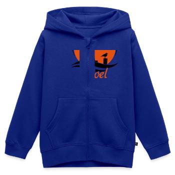 Vitamin See Poel - Kinder Premium Organic Zip Hoodie - Royalblau - Vorne - AI Model Kid Male (0cm)