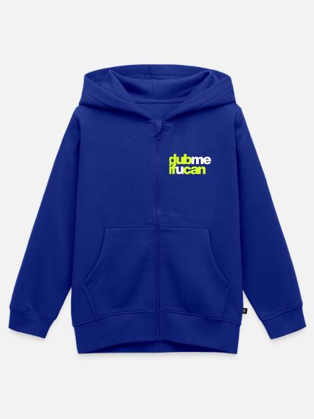 DUB, WENN DU KANNST - Kinder Premium Organic Zip Hoodie - Royalblau