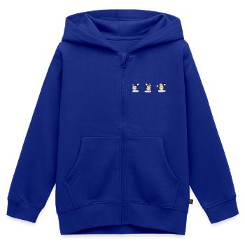Orientierungslauf [03] [ orienteering ] [PX] - Kinder Premium Organic Zip Hoodie - Royalblau - Vorne - AI Model Kid Male (0cm)