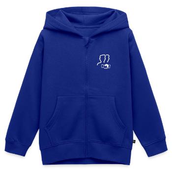 Twin Silhouettes Handshake-Logo - Kinder Premium Organic Zip Hoodie - Royalblau - Vorne - AI Model Kid Male (0cm)
