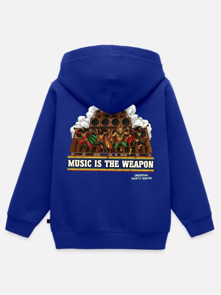 Original Rasta Squad - Kinder Premium Organic Zip Hoodie - Royalblau