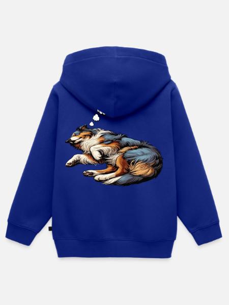 Australian Shepherd Aussie Aussiebesitzer Aussies - Kinder Premium Organic Zip Hoodie - Royalblau