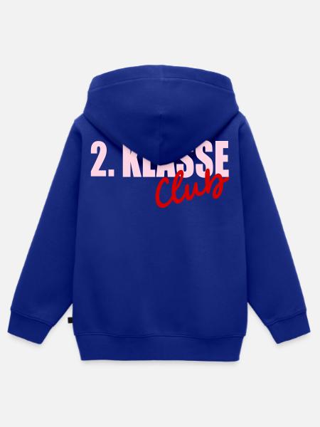 Grundschule 2. Klasse Club - Kinder Premium Organic Zip Hoodie - Royalblau