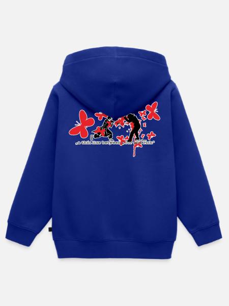 Shogun sports - Kinder Premium Organic Zip Hoodie - Royalblau