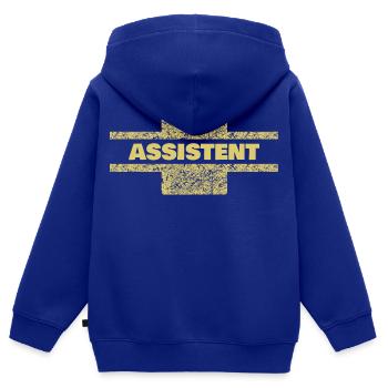 Berufung Assistent - Kinder Premium Organic Zip Hoodie - Royalblau - Hinten - AI Model Kid Male (0cm)