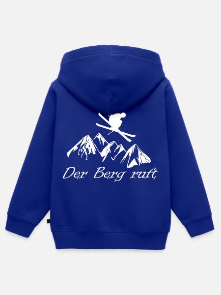 Skifahren - Kinder Premium Organic Zip Hoodie - Royalblau