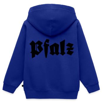 Pfalz - Kinder Premium Organic Zip Hoodie - Royalblau - Hinten - AI Model Kid Male (0cm)