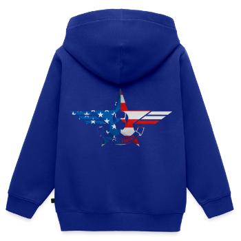 Spezialeinheiten der Armee - Kinder Premium Organic Zip Hoodie - Royalblau - Hinten - AI Model Kid Male (0cm)
