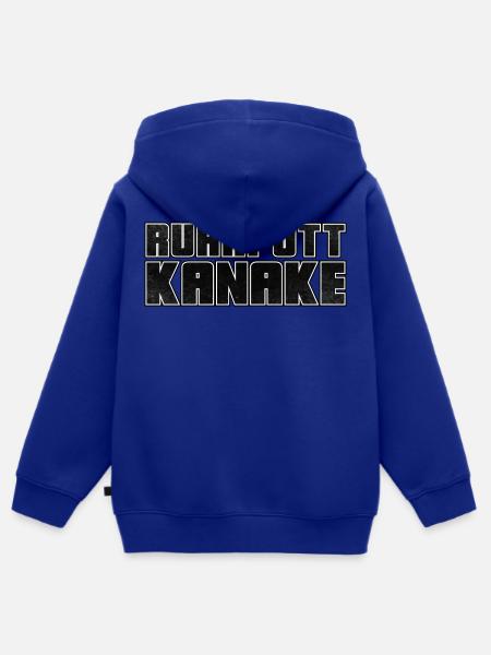 Ruhrpott Kanake - Kinder Premium Organic Zip Hoodie - Royalblau