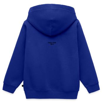 Trop vieux pour mourir jeune II trop vieux pour mourir jeune - Sweat Premium à capuche zippé enfant bio - bleu roi - Dos - AI Model Kid Male (0cm)