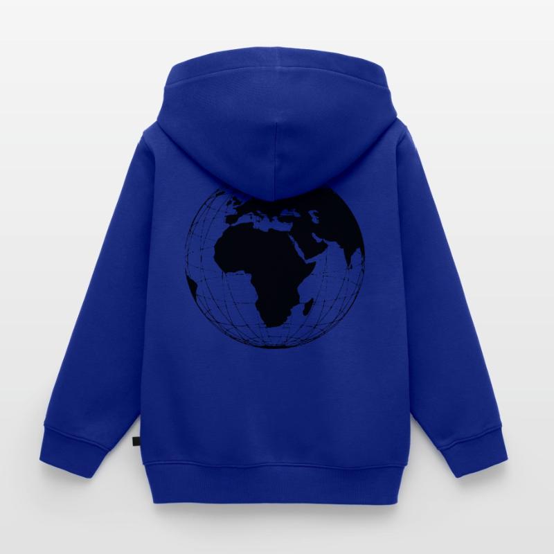 Globe terrestre - globe terrestre globe terrestre globe terrestre globe terrestre Sweat Premium à capuche zippé enfant bio