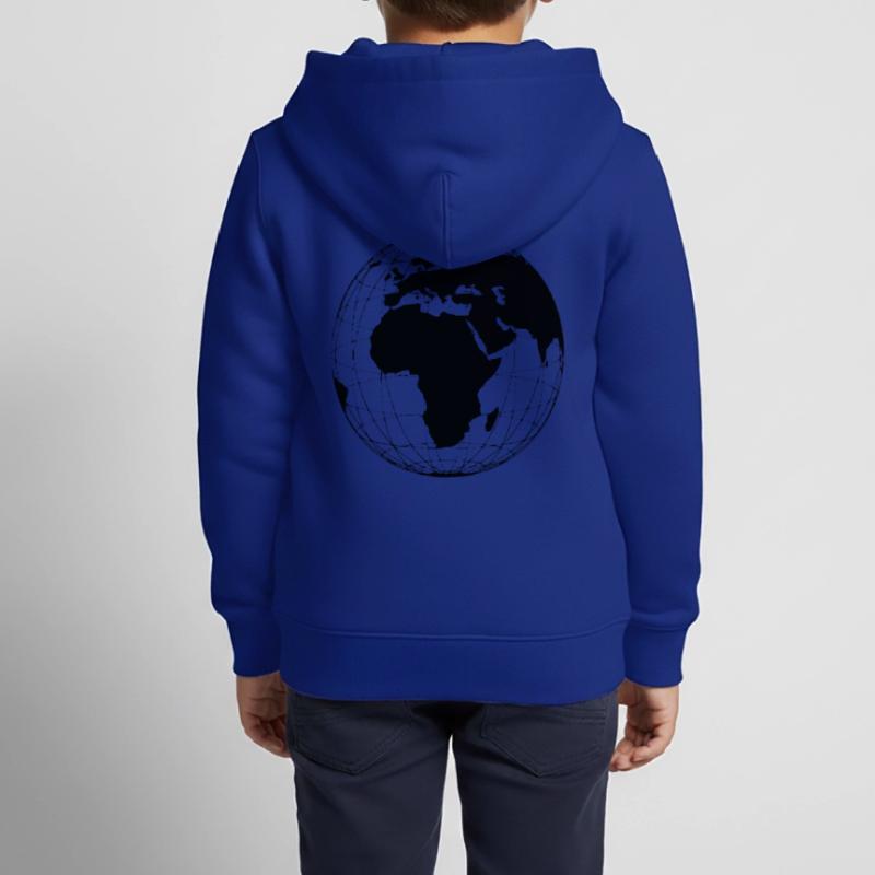 Globe terrestre - globe terrestre globe terrestre globe terrestre globe terrestre Sweat Premium à capuche zippé enfant bio