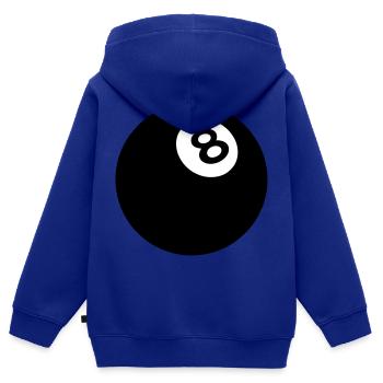 Black ball billiard 8 2509 - Kids Premium Organic Zip-up Hoodie - royal blue - Back - AI Model Kid Male (0cm)