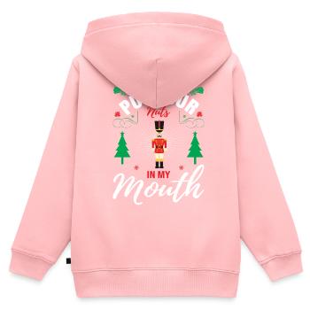 Ugly Christmas - Kinder Premium Organic Zip Hoodie - Rosa - Hinten - AI Model Kid Female (0cm)