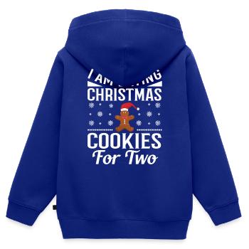 Noël laid - Sweat Premium à capuche zippé enfant bio - bleu roi - Dos - AI Model Kid Male (0cm)
