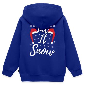 Noël laid - Sweat Premium à capuche zippé enfant bio - bleu roi - Dos - AI Model Kid Male (0cm)