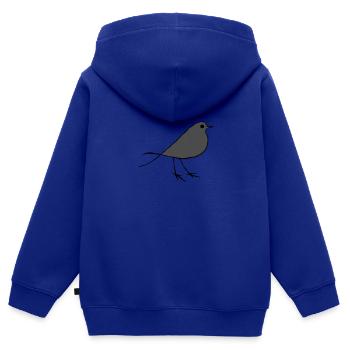 Vogel Geschenk Tier animal bird Tierschutz flieg - Kinder Premium Organic Zip Hoodie - Royalblau - Hinten - AI Model Kid Male (0cm)