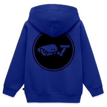 kamera symbol icon - Kinder Premium Organic Zip Hoodie - Royalblau - Hinten - AI Model Kid Male (0cm)