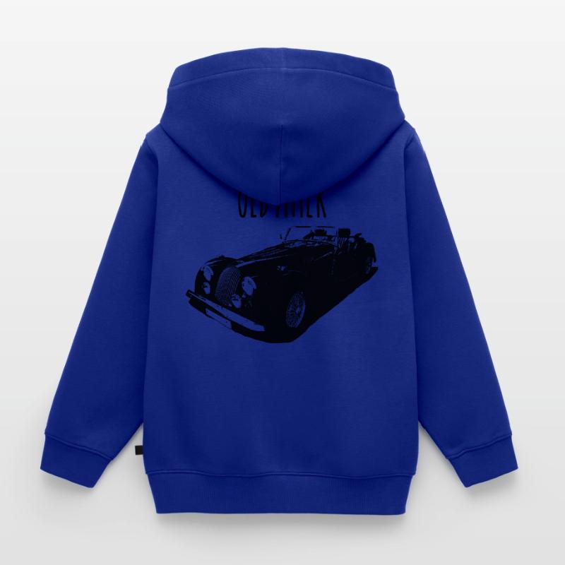 Britischer Oldtimer - Plus4 oder Plus8 Kinder Premium Organic Zip Hoodie