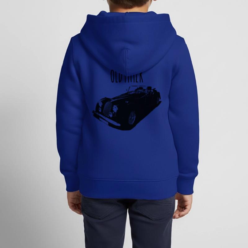 Britischer Oldtimer - Plus4 oder Plus8 Kinder Premium Organic Zip Hoodie
