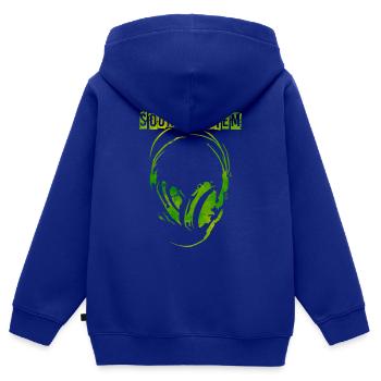 Sound system headphones Free Party - Kids Premium Organic Zip-up Hoodie - royal blue - Back - AI Model Kid Male (0cm)