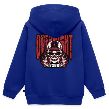 les fantômes sont réels et ils sont effrayants - Sweat Premium à capuche zippé enfant bio - bleu roi - Dos - AI Model Kid Male (0cm)