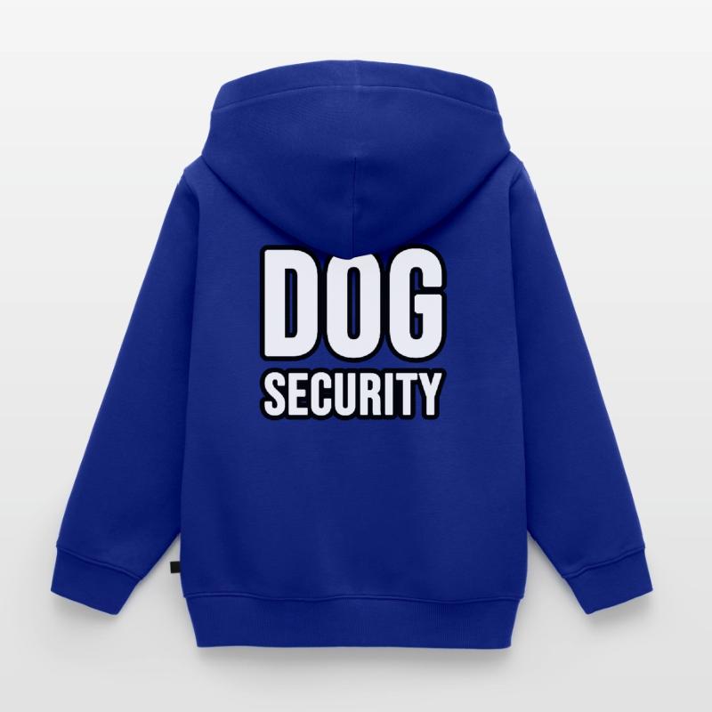 Hunde oder Katzen Security Kinder Premium Organic Zip Hoodie