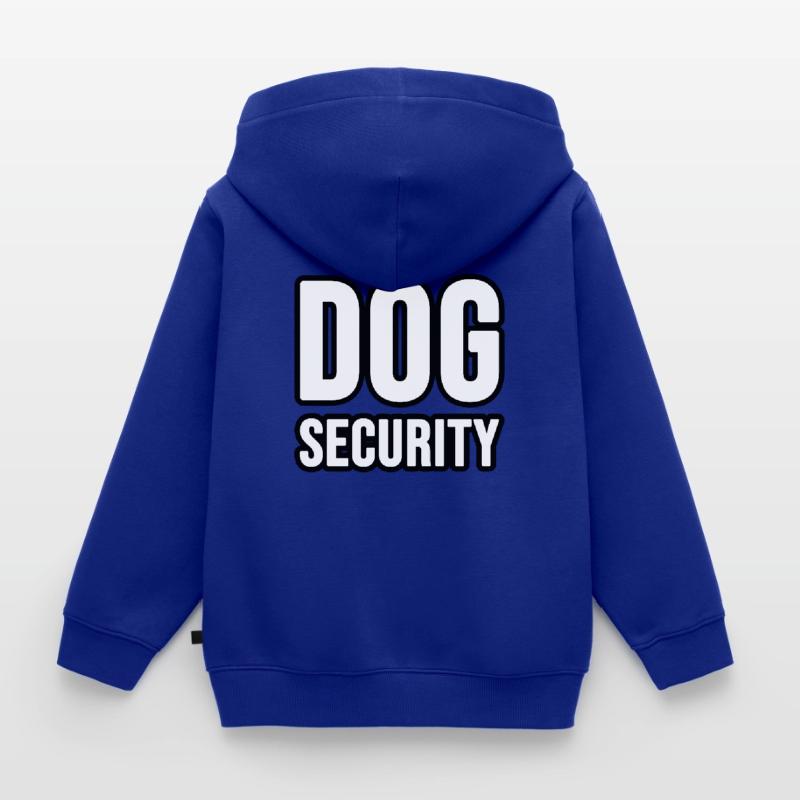 Hunde oder Katzen Security Kinder Premium Organic Zip Hoodie