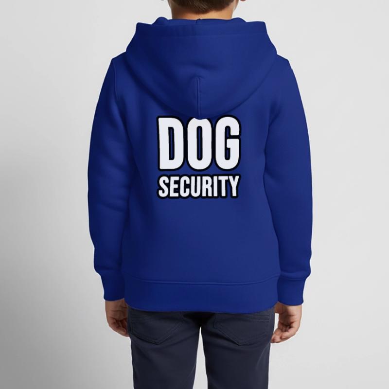 Hunde oder Katzen Security Kinder Premium Organic Zip Hoodie