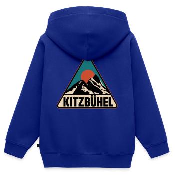 Kitzbühel - Kinder Premium Organic Zip Hoodie - Royalblau - Hinten - AI Model Kid Male (0cm)