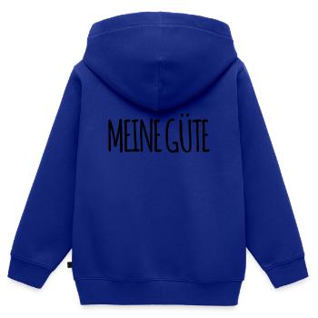 ach du grüne Neune - Kinder Premium Organic Zip Hoodie - Royalblau - Hinten - AI Model Kid Male (0cm)