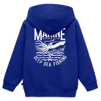 Marine-Tauchclub - Kinder Premium Organic Zip Hoodie - Royalblau - Hinten - AI Model Kid Male (0cm)