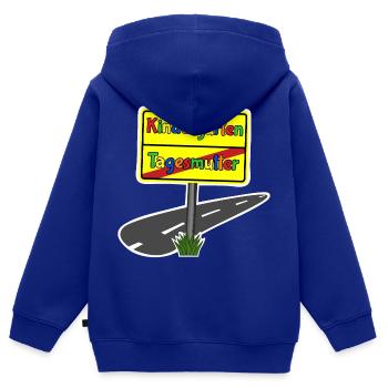 Abschiedsgeschenk Tageskinder Tagesmutter Kinder - Kinder Premium Organic Zip Hoodie - Royalblau - Hinten - AI Model Kid Male (0cm)