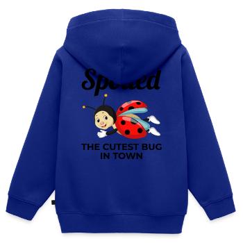 Marienkäfer Insektensammler Entomologie Entomologe - Kinder Premium Organic Zip Hoodie - Royalblau - Hinten - AI Model Kid Male (0cm)