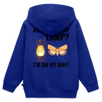 Motte nachtaktives Tier Insektensammler Entomologie - Kinder Premium Organic Zip Hoodie - Royalblau - Hinten - AI Model Kid Male (0cm)