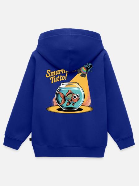 Boris: Alles jammen! - Kinder Premium Organic Zip Hoodie - Royalblau