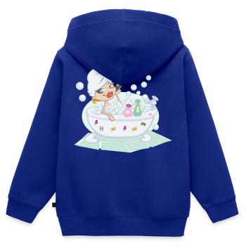 bad bath badewanne bathtube shower dusche6 - Kinder Premium Organic Zip Hoodie - Royalblau - Hinten - AI Model Kid Male (0cm)