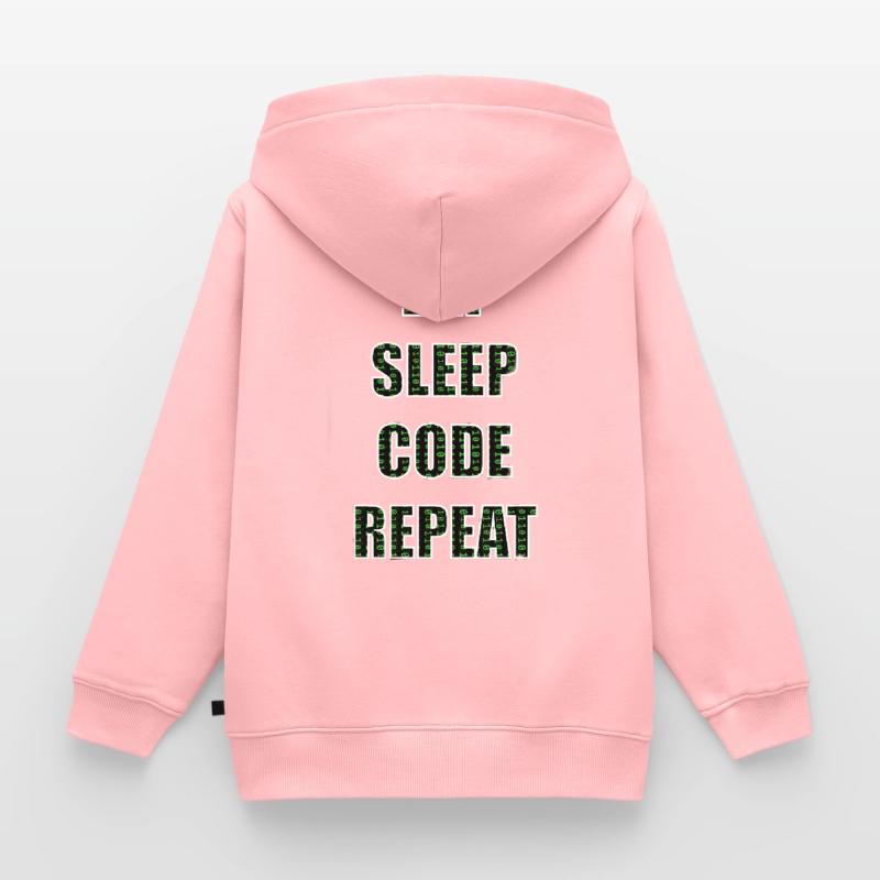 Programmeurs Programmation Code Sweat Premium à capuche zippé enfant bio