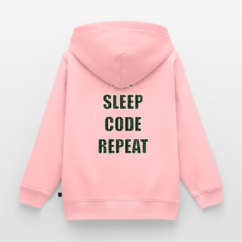 Programmeurs Programmation Code Sweat Premium à capuche zippé enfant bio