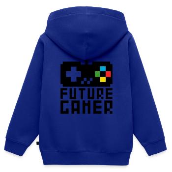 Future Gamer Nachwuchs Gaming Baby Jungen Kinder - Kinder Premium Organic Zip Hoodie - Royalblau - Hinten - AI Model Kid Male (0cm)