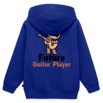Future Guitar Player Guitarist Music Baby Boy Girl - Kinder Premium Organic Zip Hoodie - Royalblau - Hinten - AI Model Kid Male (0cm)