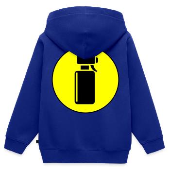 Barber Frisör Kreis - Kinder Premium Organic Zip Hoodie - Royalblau - Hinten - AI Model Kid Male (0cm)