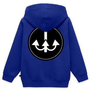 Angelhaken angler icon - Kinder Premium Organic Zip Hoodie - Royalblau - Hinten - AI Model Kid Male (0cm)
