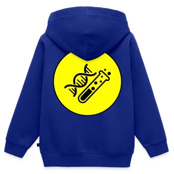 Reagenzglas chemie - Kinder Premium Organic Zip Hoodie - Royalblau - Hinten - AI Model Kid Male (0cm)